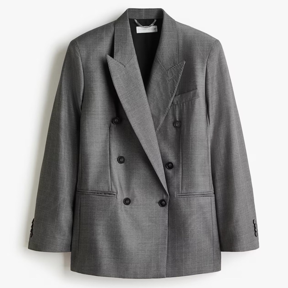 STELLA MCCARTNEY HM Double-Breasted Gray Blazer